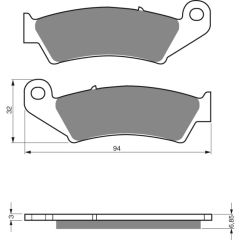 GOLDFREN Brake Pads 041 Ceramic Carbon S3 - 041 S3