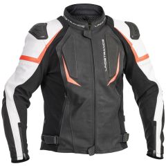 Lindstrands Leather/textile jacket Sanden Black/white