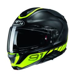 HJC Helmet RPHA 91 Rafino Black/Fluo Yellow MC3HSF