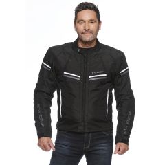 Sweep Spirit waterproof textile jacket, black/white