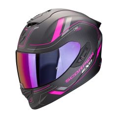 Scorpion Helmet EXO-1400 EVO II AIR Carbon Mirage mattblack/pink