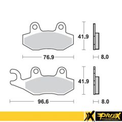 ProX Front Brake Pad RM125/250 '89-95 + YZ125/250 '90-97 - 37.100202