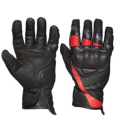 Sweep Wolverine waterproof leather glove, black/red