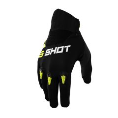 Shot Gloves Kid Devo Neon Yellow