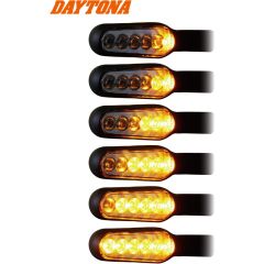 Daytona D-light Stellar Sequential led indicators, black body