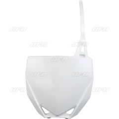 UFO Front number plate YZ65 19- White 046