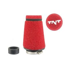 TNT Air filter, Speed, Red, Connection Ø 28/35mm, (Ø 70 - 48mm x l. 100mm) (302-0834-2)