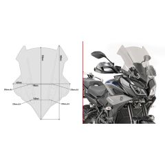 Givi Windshield 55x46,5cm Tracer 900 18- - D2139S