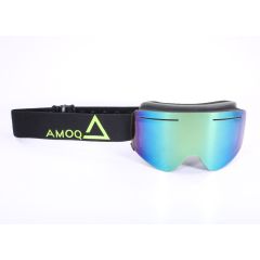 AMOQ Vision Snow Goggles Black-HiVis - Gold Mirror