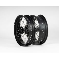 Sixty5 KTM/HVA/GasGas Supermoto Black/Black wheel set 3.5-17/5.0-17