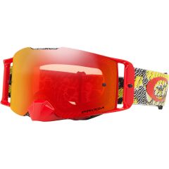 Oakley Goggles Front Line SX Dazzle Dyno Red Yellow w/ Dual Prizm Torch