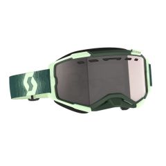 Scott Goggle Fury Snow Cross dark green/mint green / enhancer silver chrome