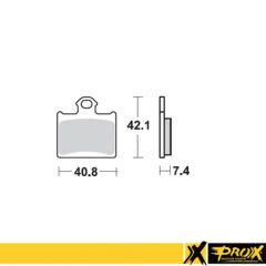ProX Rear Brake Pad KTM85SX '11-20 + Freeride 350 '12-17 (400-37-289102)