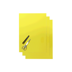 Blackbird Coloured sheet yellow 47x33cm (3pcs)