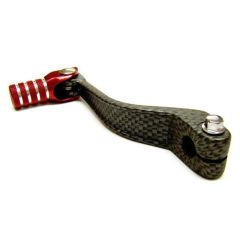 Tec-X Gear pedal, Carbon-style/Red, Derbi Senda / Aprilia RX,SX 06- / Gilera RC (306-4023-2)