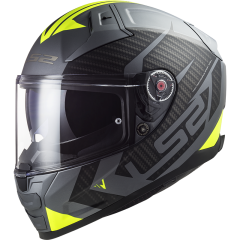 LS2 Helmet FF811 Vector II Splitter Matt Titanium/H-V Yellow