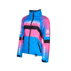 Sweep Missile RX ladies snowmobile jacket, pink/light blue/black