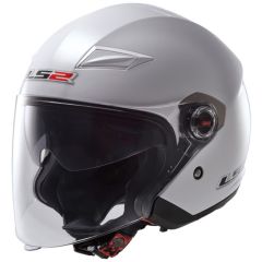 LS2 Helmet OF569 Track Single Mono Gloss White