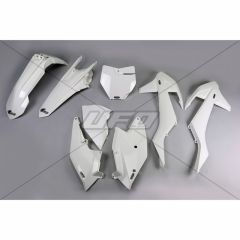 UFO Plastic kit 5-parts White 047 KTM SX/SXF125-525 16-18