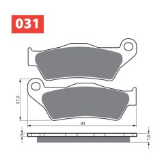 GOLDFREN Brake Pads 031 Ceramic Carbon S33 - 031 S33
