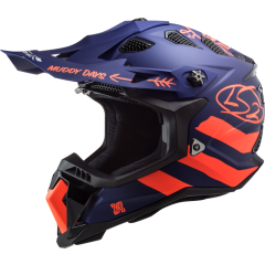 LS2 Helmet MX700 Subverter Cargo Matt Blue/Fluo Orange