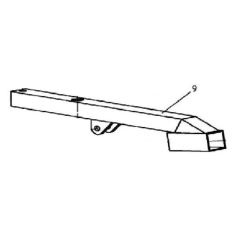 Bronco ATV Drawbar for flail mower 77-12490