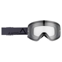 AMOQ MX Goggles Vision Magnetic Dark Grey-Black - Clear