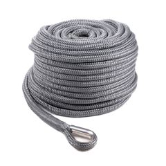 Qvarken Anchor Rope Dockline with thimble 18mm 50m grey