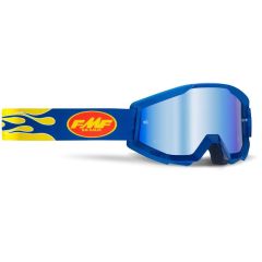 FMF POWERCORE Goggle Flame Navy - Mirror Blue Lens (F-50400-250-02)