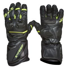 Sweep Chicane racing glove, black/yellow