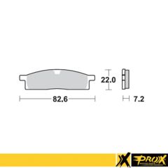 ProX Front Brake Pad YZ80/85 '93-23 + TT-R125 '00-17 - 37.104102