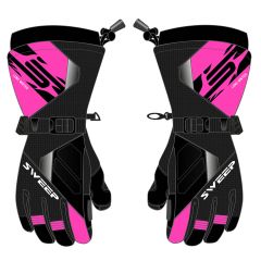 Sweep Outpost ladies snowmobile glove, black/pink