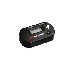 Scar Wireless Hour Meter working by vibrations - Black color (SWHM)