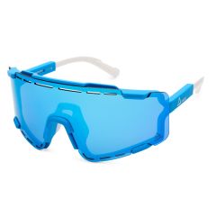 AMOQ Align Performance Sunglasses Blue/White - Ice Blue Mirror
