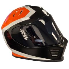 Simpson Helmet Venom Milwaukee Orange