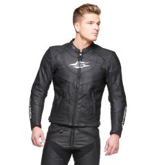 Sweep Maverick leather jacket, black