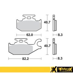 ProX Front Brake Pad LT-A400 '08-11 + LT-A450 '07-10 (Left) (400-37-236102)