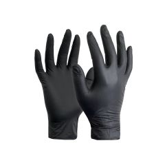 Hyper Nitrile Gloves Black L (50-pack) - 9-1-12067-3