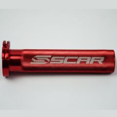 Scar Aluminum Throttle Tube + Bearing - Kawasaki/Suzuki/Yamaha - Red color (TT100R)