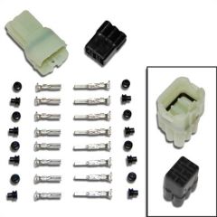 Electrosport 6-pin SQUARE Sealed Connector Set - CLEAR (110-10-0156)