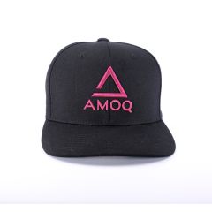 AMOQ Original Snapback Cap Black/Pink