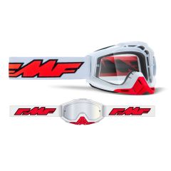 FMF POWERBOMB Goggle Rocket White - Clear Lens