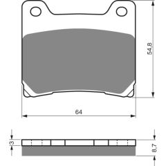 GOLDFREN Brake Pads 015 Ceramic Carbon S3 - 015 S3