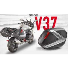 Givi V37 pair of blacksidecases with red reflectors (V37N)