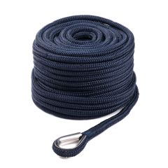Qvarken Anchor Rope Dockline with thimble 14mm 40m navy