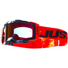 Just1 Goggle Nerve Absolute Black - Red Mirror Red Lens