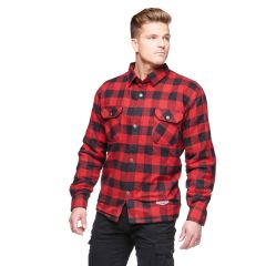 Sweep Manitou MC flannel shirt, red/black