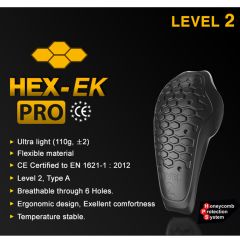Sweep Hex-Pro elbow armor for ladies mc jacket, CE level 2