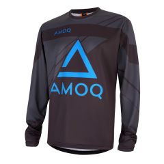 AMOQ Snowcross Jersey YOUTH Black/Dk Grey/Sky Blue