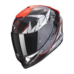Scorpion Helmet EXO-1400 EVO AIR Carbon Aranea black/red
